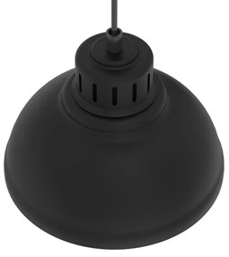 Lampadario a sospensione con filo SVEN 2xE27/15W/230V nero