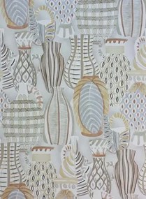 Nina Campbell Carta da parati Collioure - Taupe/ Soft Gold