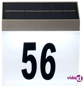 Luxform Luce Solare a LED con Numero Civico Cornwall Bianca 34106