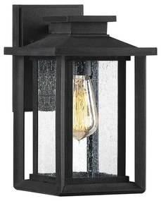 Applique classico chic da esterno QZ-WAKEFIELD-S-TBK nero IP44 1X E27 ELSTEAD