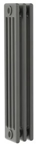 Radiatore acqua calda Comby in acciaio 4 colonne, 3 elementi, interasse 813 mm, antracite