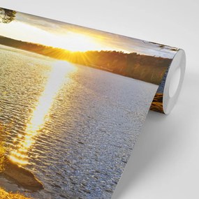 Carta da parati – Tramonto sul lago