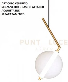 Liu-co os sospensione 1 luce led struttura ottone spazzolato senza ...