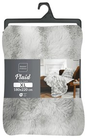 Coperta grigia in micropile 180x220 cm Mounty – douceur d'intérieur