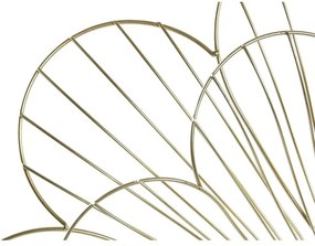 Orologio da Parete DKD Home Decor Fiore Dorato Metallo (57 x 4 x 57 cm)