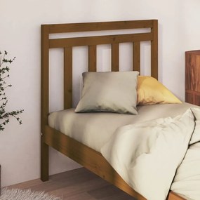 Testiera Per Letto Ambra 106x4x100 Cm İn Legno Massello Di Pino /