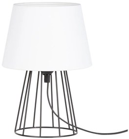 Spot-Light 7662104 - Lampada da tavolo MANGOO 1xE27/40W/230V bianco/nero