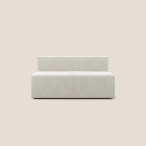 Nettuno modulo centrale maxi in morbido tessuto bouclè T07 bianco