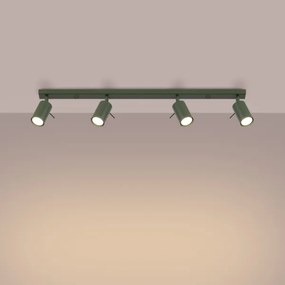 Sollux SL.1504 - Faretto RING 4xGU10/10W/230V verde