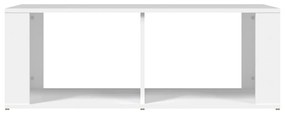 Tavolino da Salotto Bianco 100x50x36 cm in Legno Multistrato