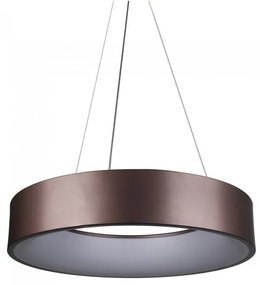 Lampada Led A Sospensione Moderno Circolare Colore Caffe Marrone Diametro 600mm 30W 3000K Dimmerabile SKU-3997