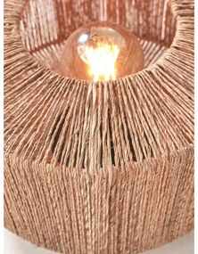 Lampada da tavolo con paralume in juta di colore naturale (altezza 37 cm) Iguazu - Good&amp;Mojo