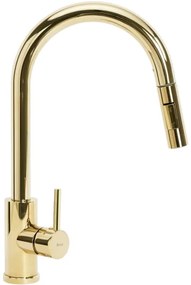 REA-B0669 - Miscelatore per lavello con doccetta estraibile FRESH 39,5 cm oro