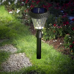 Lampada Solare da Giardino a Picchetto IP65 200 lumen, con Telecomando Colore  Bianco Naturale 4.000K