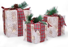 Brilagi - Set da 3 decorazioni natalizie da esterno LED/230V IP44, perfette come regalo