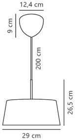 Nordlux - Lampadario a sospensione con filo CLASI 3xE14/10W/230V diametro 29 cm