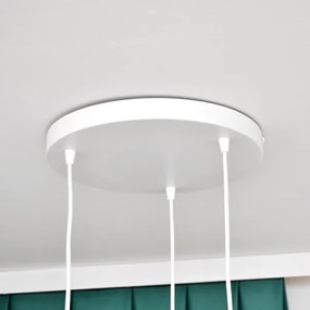 Lampadario a sospensione per bambini STARS 3xE27/15W/230V blu/rosa/giallo