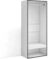 Armadio Aperto, 60x145x35 cm, Camera da letto, stanza, Vestiti, scarpe, Bianco RF3486