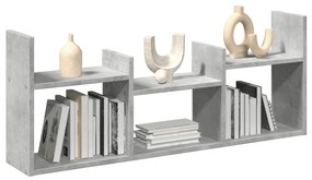 Mobile A Parete 100x18x40 Cm Grigio Cemento Legno Multistrato /