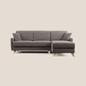 Edgar divano letto angolare in tessuto felis impermeabile T03 talpa