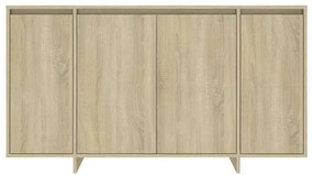 Credenza rovere sonoma 135x41x75 cm in truciolato