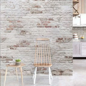 Fotomurale Old brick, bianco 159 x 280 cm