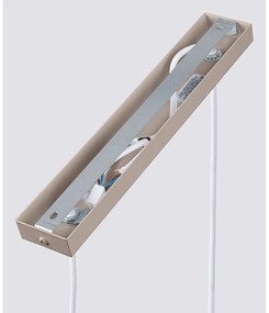 Lampadario grigio tortora in metallo Gleam – Sollux