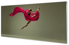 Quadro acrilico Materiale rosa della donna 100x50 cm