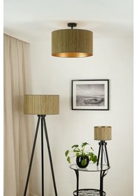 Brilagi - Lampadario a plafone BOSTON ROLLER 1xE27/15W/230V diametro 45 cm marrone/oro