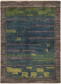 Loribaft Tappeto 140 x 100 Verde (Iran) Annodato A Mano