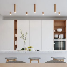 Sollux SL.1033 - Faretto ZEKE 1xGU10/40W/230V 10 cm quercia