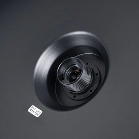 Sollux SL.1703 - Lampadario a sospensione con filo BILO 1xE27/15W/230V diametro 35 cm nero