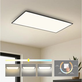 Brilagi - Plafoniera LED SLIMFRAME 80W/230V 120x60 cm 3000/4000/6000K nera
