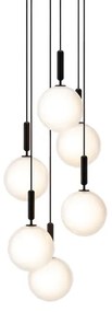 Miira 6 Lampadario Large Rock Grey/Opal White - Nuura