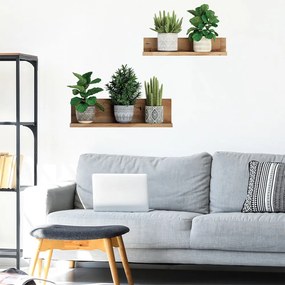 Adesivo da parete 60x35 cm 3D effect Green Plants - Ambiance