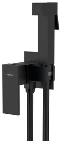 Sapho-Rubinetto per bidet con doccia da incasso CUBEMIX mat. nero