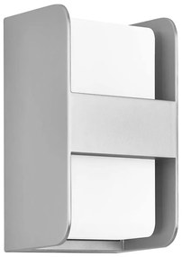 Telefunken 321004TF - Applique da esterno 1xE27/12W/230V IP44 argento