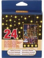 24 luci natalizie Bright Yellow 149 cm Lemax Decorazione Natale