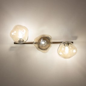 BRILAGI - Plafoniera a montaggio superficiale VULCANO 3xG9/8W/230V bronzo/fumé beige