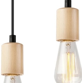 Lampadario a sospensione LEON 5xE27/60W/230V su cavo