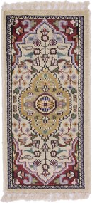 Agra Tappeto orientale 60 x 30 (Indian) Annodato A Mano
