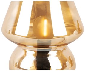 Lampada da tavolo in vetro marrone chiaro Vetro, altezza 18 cm - Leitmotiv