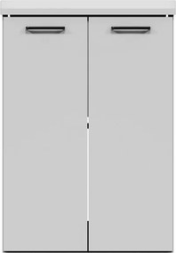 Mobile da bagno a terra L 60 x H 82.5 x P 50 cm bianco opaco, 2 ante COLAVENE Large
