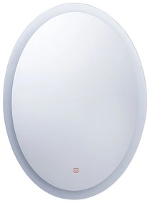 Specchio ovale da parete LED 60 x 80 cm VIRIAT Beliani