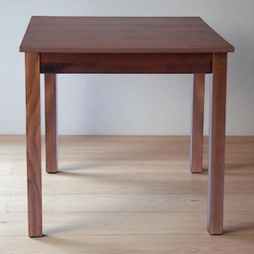 Tavolo fisso in legno con gamba quadrata RISTORANTE misura 80x80 NOCE