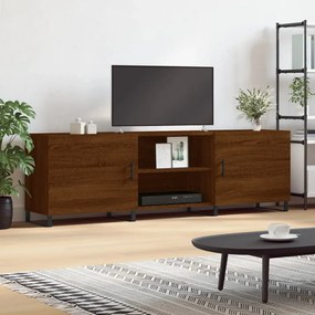 Mobile Porta Tv Rovere Marrone 150x30x50cm İn Legno Multistrato /