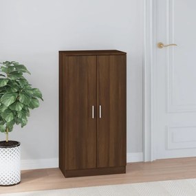 Scarpiera Rovere Marrone 55x35x108 Cm İn Legno Multistrato /