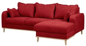 Divano angolare rosso (angolo destro) Beata - Ropez
