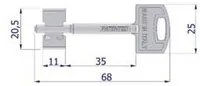 5pz chiave doppia mappa securmap11 - (ocv3xnisboz) fer348546