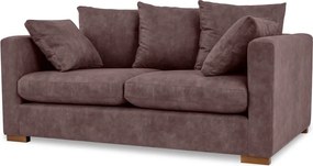 Divano in similpelle marrone scuro 175 cm Hamburg - Scandic